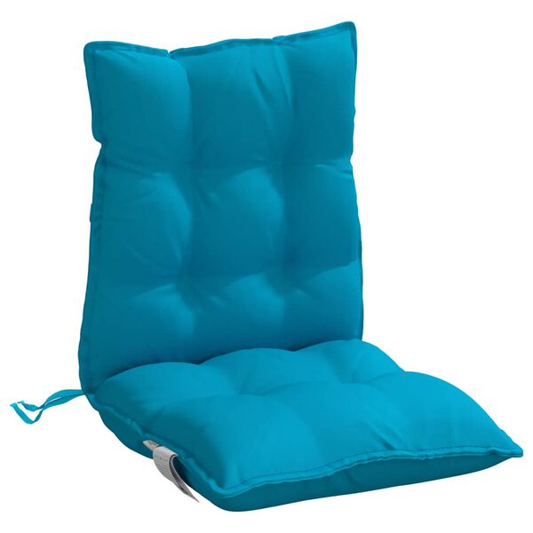 vidaXL Lowback Chair Cushions 6 pcs Light Blue Oxford Fabric