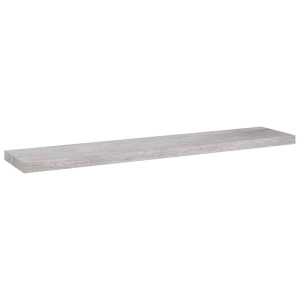 vidaXL Floating Wall Shelf Concrete Grey 120x23.5x3.8 cm MDF