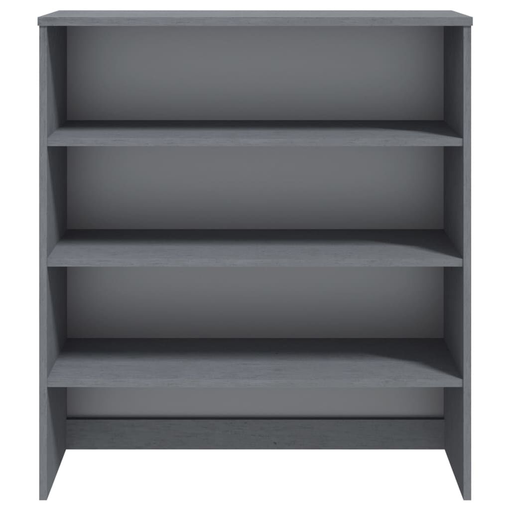 vidaXL Top for Highboard HAMAR Dark Grey 90x30x100cm Solid Wood Pine