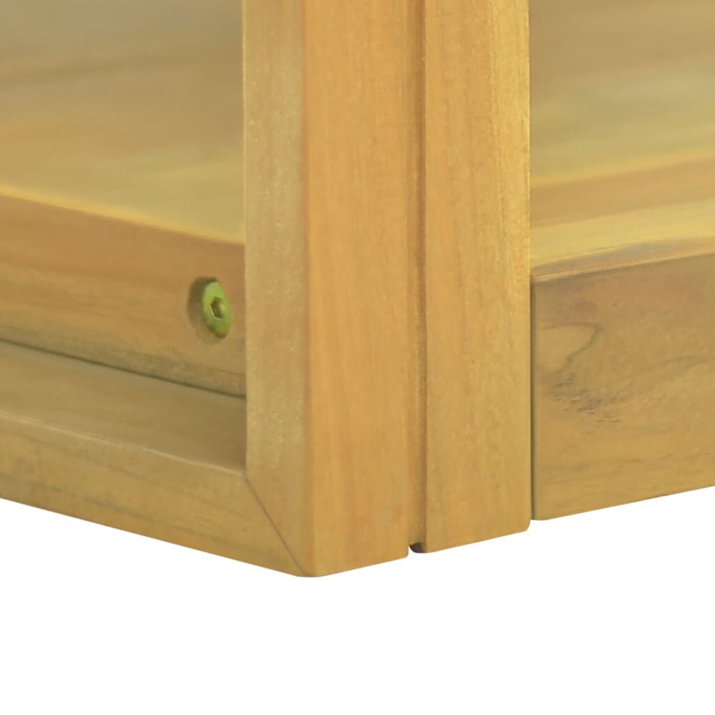 vidaXL Wall-mounted Bathroom Cabinet 110x45x35 cm Solid Wood Teak