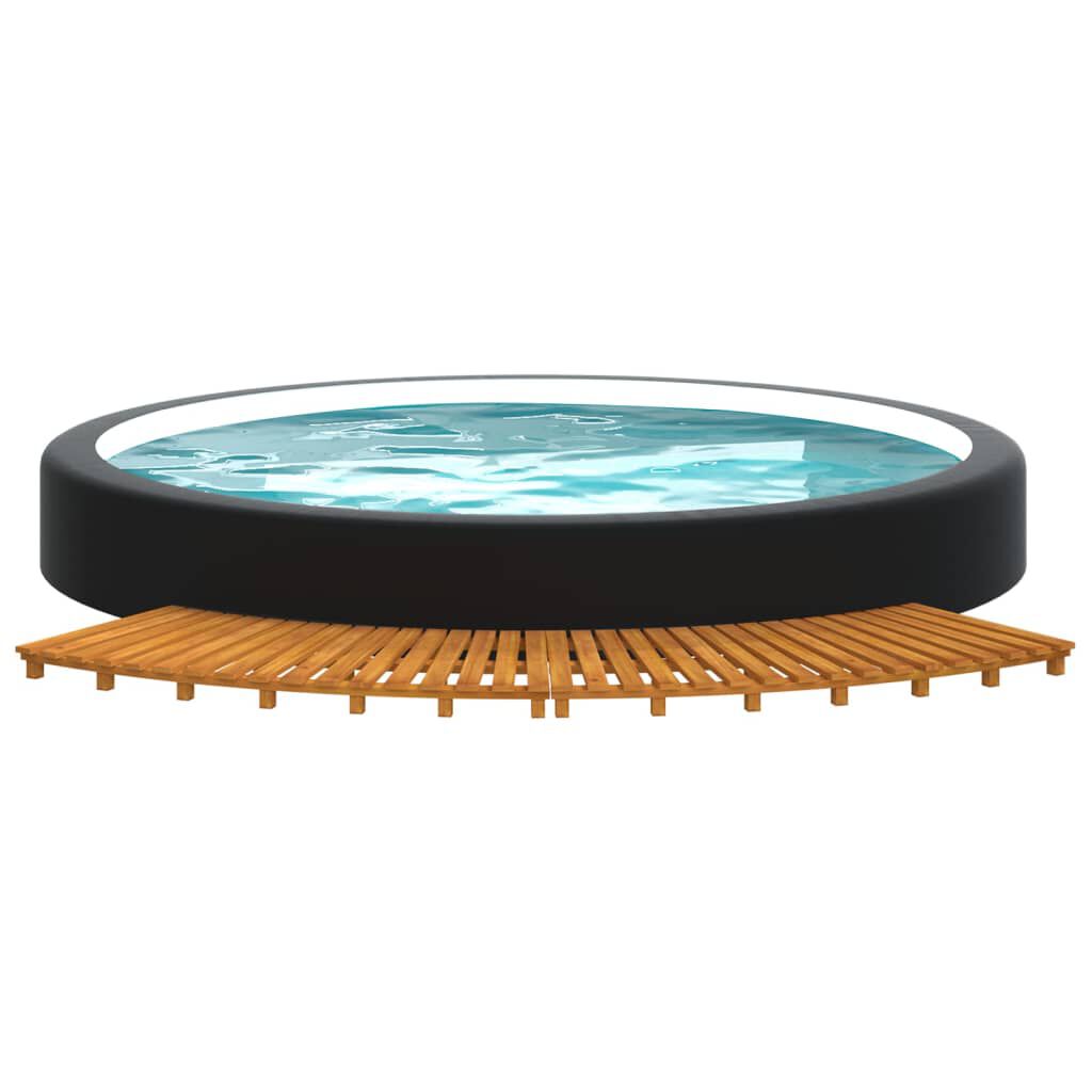 vidaXL Spa Steps 2 pcs Solid Wood Acacia