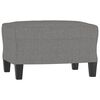 vidaXL Sofa Chair with Footstool Dark Grey 60 cm Fabric