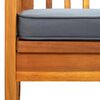 vidaXL Garden Bench with Cushion 119 cm Solid Acacia Wood
