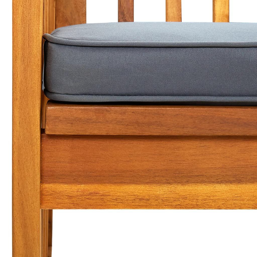 vidaXL Garden Bench with Cushion 119 cm Solid Acacia Wood