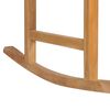 vidaXL Rocking Chair with Light Blue Cushion Solid Teak Wood