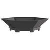 vidaXL Fire Pit Black 100 x 100 x 28 cm Cold-rolled steel