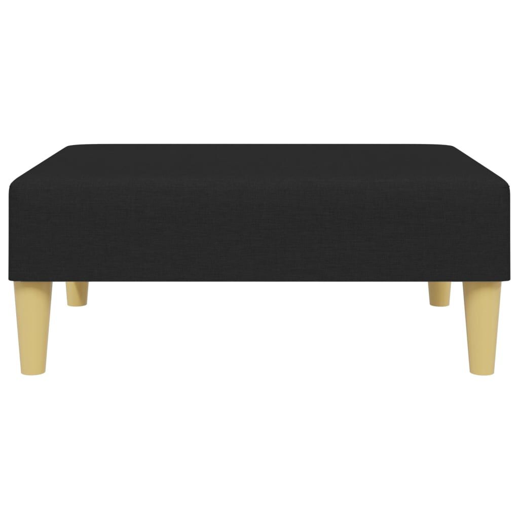 vidaXL Footstool Black 77x55x31 cm Fabric