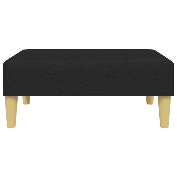 vidaXL Footstool Black 77x55x31 cm Fabric
