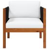 vidaXL Garden Chair with cushion Solid Acacia Wood