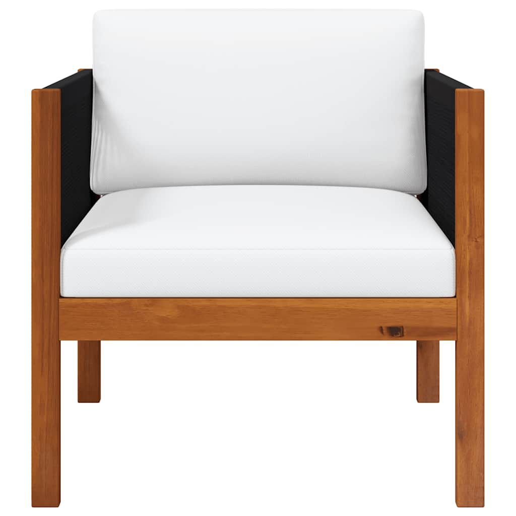 vidaXL Garden Chair with cushion Solid Acacia Wood