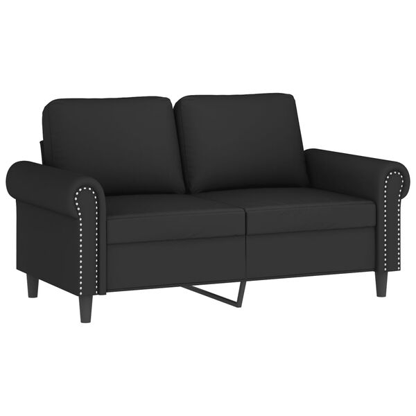 vidaXL 3 Piece Sofa Set with Cushions Black Velvet