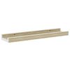 vidaXL Wall Shelves 4 pcs White and Sonoma Oak 40x9x3 cm