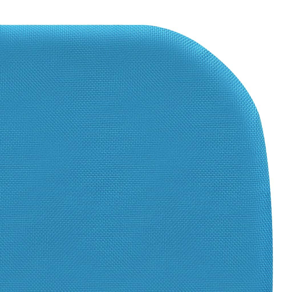 vidaXL Folding Sun Loungers 2 pcs Steel and Fabric Blue