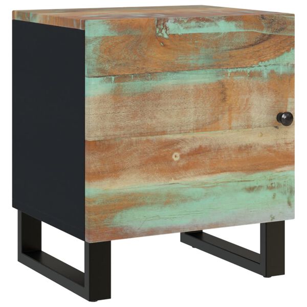 vidaXL Bedside Cabinet 40x33x46 cm Solid Wood Reclaimed
