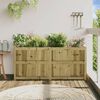 vidaXL Garden Planter 150x50x70 cm Impregnated Wood Pine
