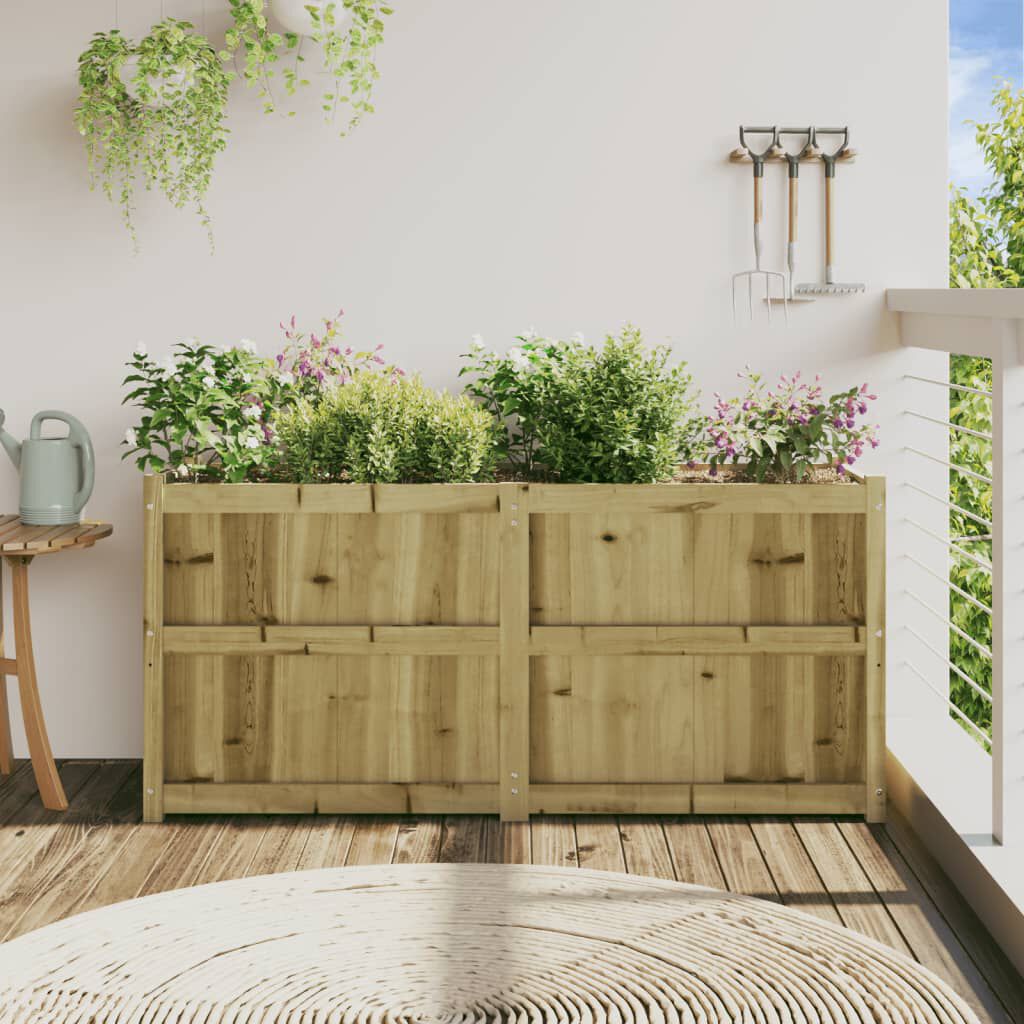 vidaXL Garden Planter 150x50x70 cm Impregnated Wood Pine
