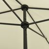 vidaXL Beach Parasol Sand Yellow 200x125 cm