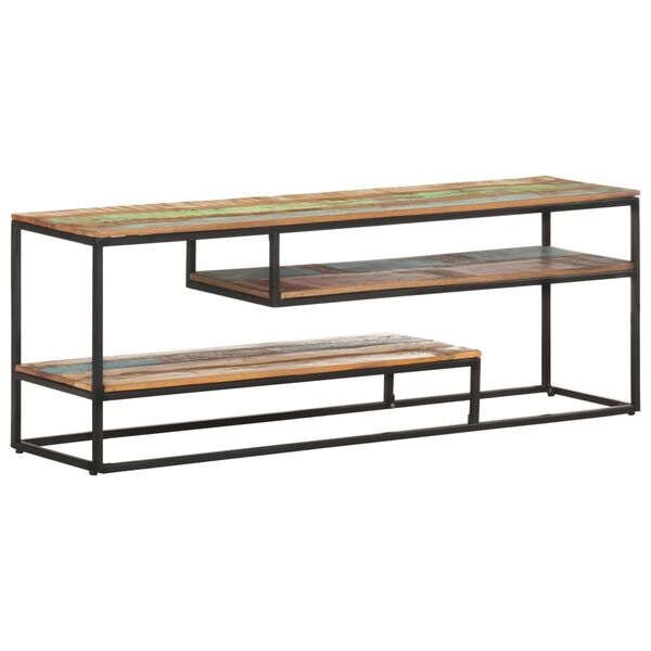 vidaXL TV Cabinet 130x30x45 cm Solid Reclaimed Wood
