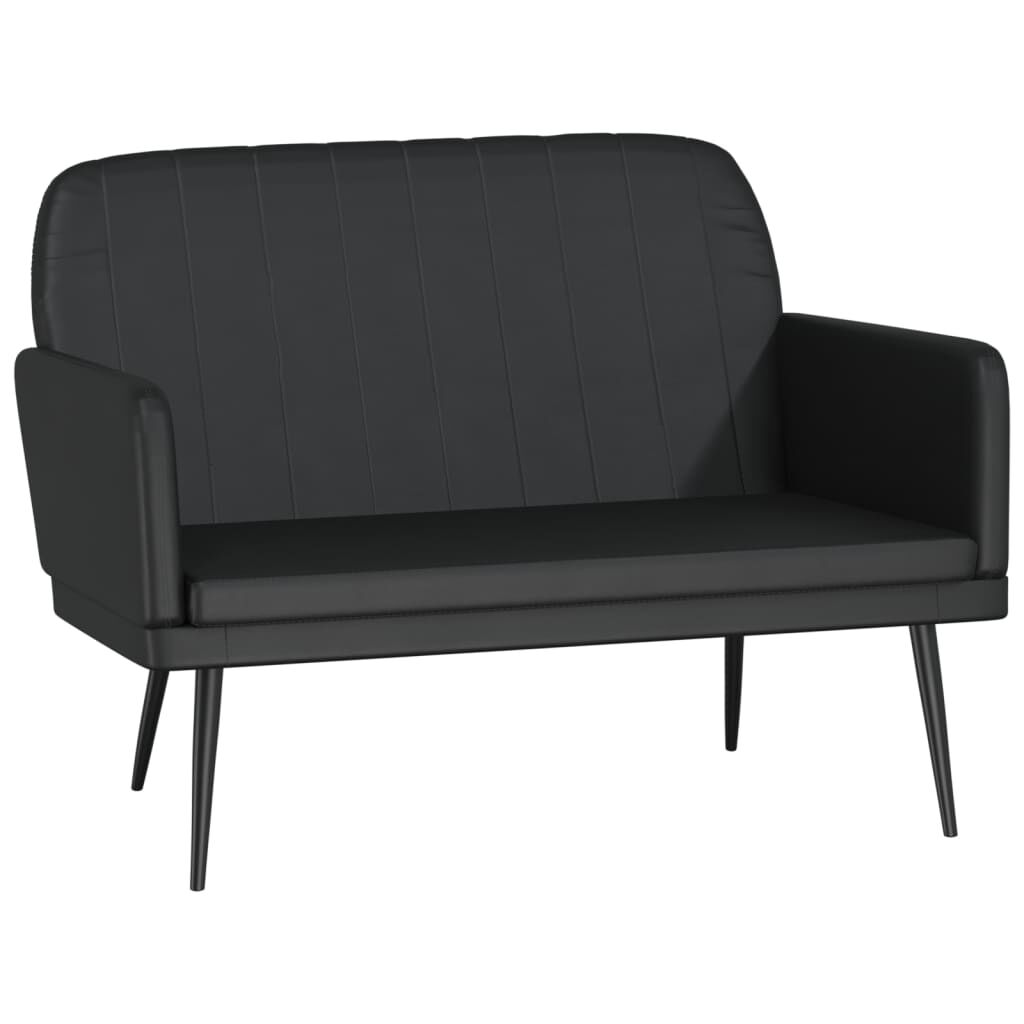 vidaXL Bench Black 107x80x81 cm Faux Leather