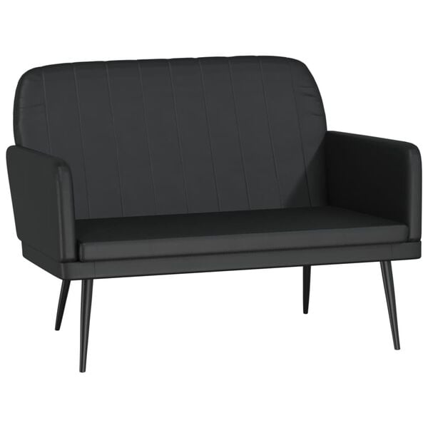 vidaXL Bench Black 107x80x81 cm Faux Leather
