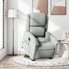 vidaXL Electric Stand up Massage Recliner Chair Light Grey Velvet
