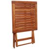 vidaXL 3 Piece Folding Bistro Set Solid Acacia Wood