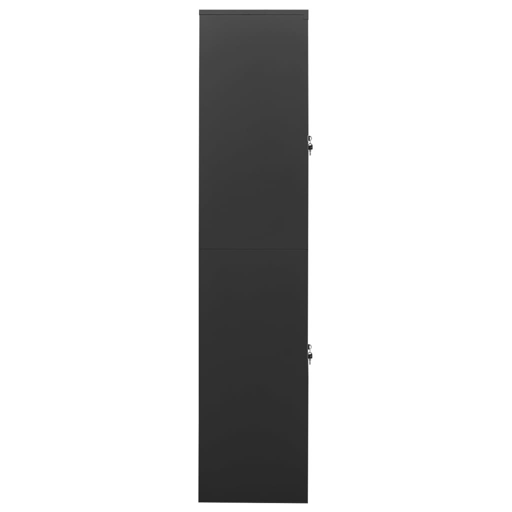 vidaXL Office Cabinet Anthracite 90x40x180 cm Steel
