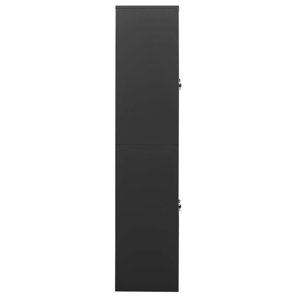 vidaXL Office Cabinet Anthracite 90x40x180 cm Steel