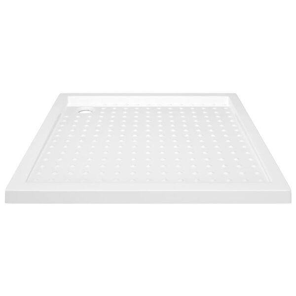 vidaXL Shower Base Tray with Dots White 90x90x4 cm ABS