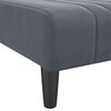 vidaXL L-shaped Sofa Bed Dark Grey 260x140x70 cm Velvet