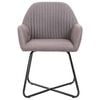 vidaXL Dining Chairs 4 pcs Taupe Fabric