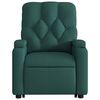 vidaXL Electric Stand up Massage Recliner Chair Dark Green Fabric