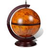 vidaXL Tabletop Globe Bar Wine Stand Wood