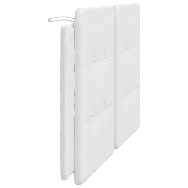 vidaXL Headboard Cushion "Zadar" White 152 cm Queen Faux Leather