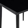 vidaXL 3 Piece Garden Dining Set with Cushions Black Poly Rattan Glass