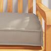 vidaXL Pallet Cushion Taupe 180 x 40 x 8 cm Oxford Fabric