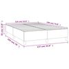 vidaXL Bed Frame without Mattress Light Grey Full Fabric (US Only)