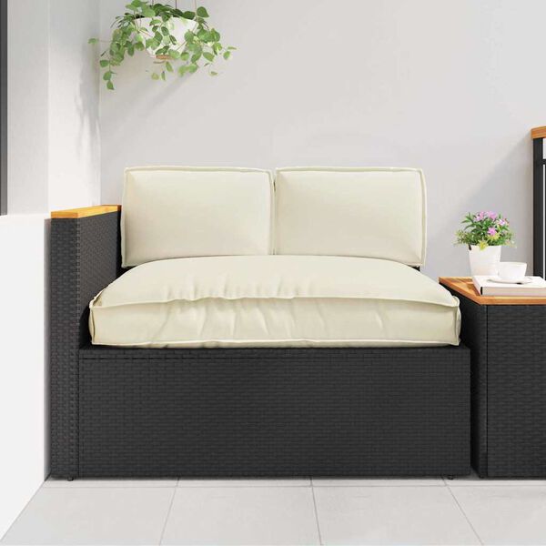 vidaXL Cushion Set 3 pcs Cream Oxford Fabric