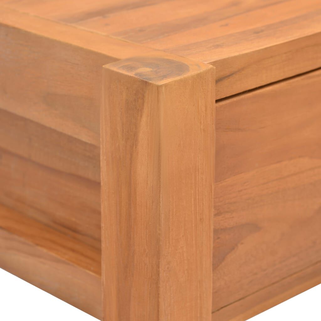 vidaXL Desk with 2 Drawers 100x40x75 cm Teak Wood