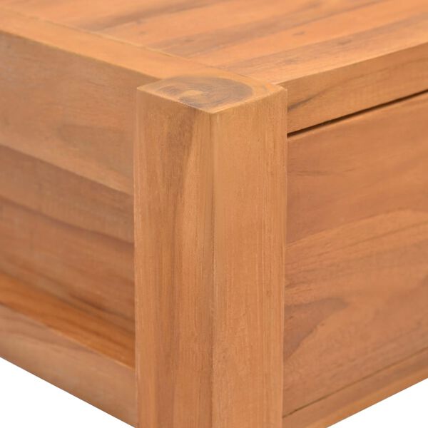 vidaXL Desk with 2 Drawers 100x40x75 cm Teak Wood