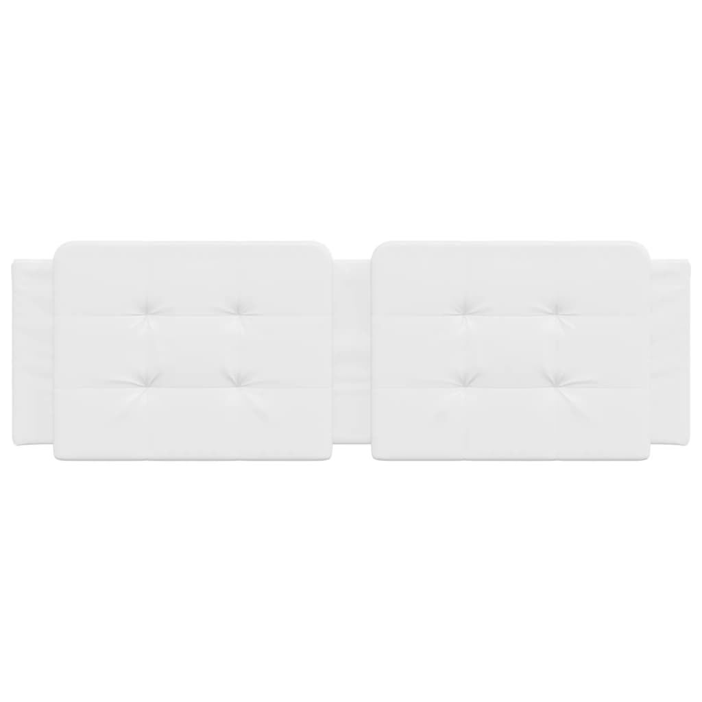 vidaXL Headboard Cushion "Zadar" White 152 cm Queen Faux Leather