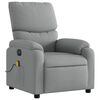 vidaXL Electric Massage Recliner Chair Light Grey Fabric