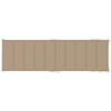 vidaXL Rocking Sun Lounger with Cushion Solid Teak Wood