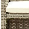 vidaXL 4 Piece Garden Lounge Set with Cushions Beige Poly Rattan