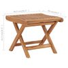 vidaXL Folding Footrest 46.5x49x41.5 cm Solid Teak Wood