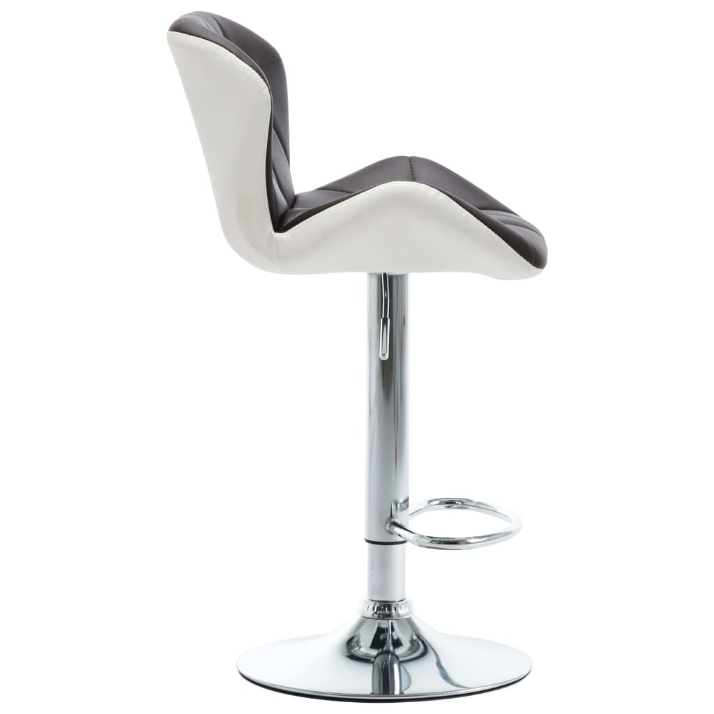 vidaXL Bar Stools 2 pcs Brown Faux Leather