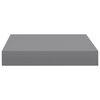 vidaXL Floating Wall Shelves 2 pcs Grey 23x23.5x3.8 cm MDF