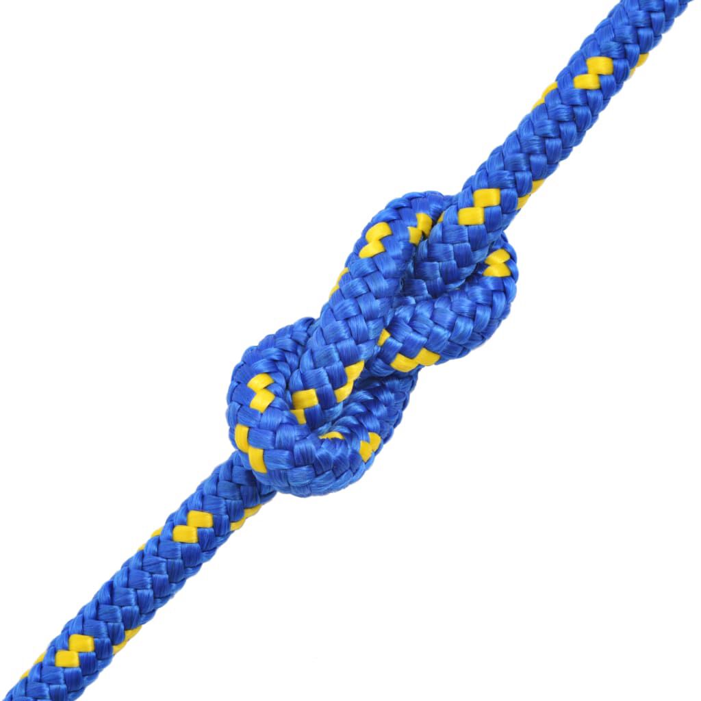 vidaXL Marine Rope Polypropylene 6 mm 100 m Blue