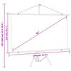 vidaXL Projection Screen with Tripod 84" 16:9