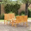 vidaXL Garden Lounge Set 3 pcs Brown Solid Acacia Wood